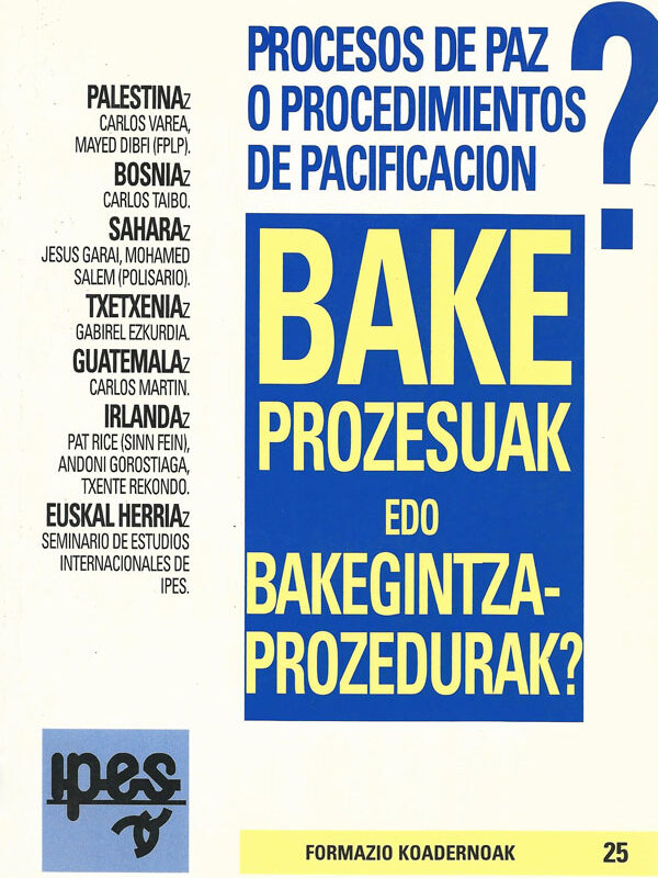 Bake prozesuak edo bakegintza prozedurak